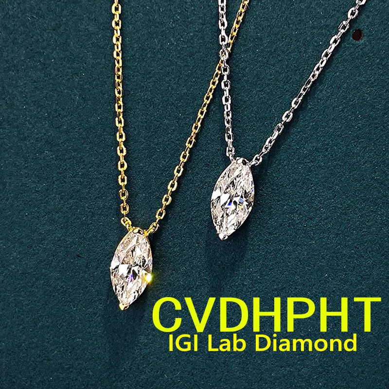 Popular Factory Real Solid 14K White gold Lab grown dimaond ring IGI Marquise cut D color Wedding engagement necklace
Popular Factory Real Solid 14K White gold Lab grown dimaond ring IGI Marquise cut D color Wedding engagement necklace