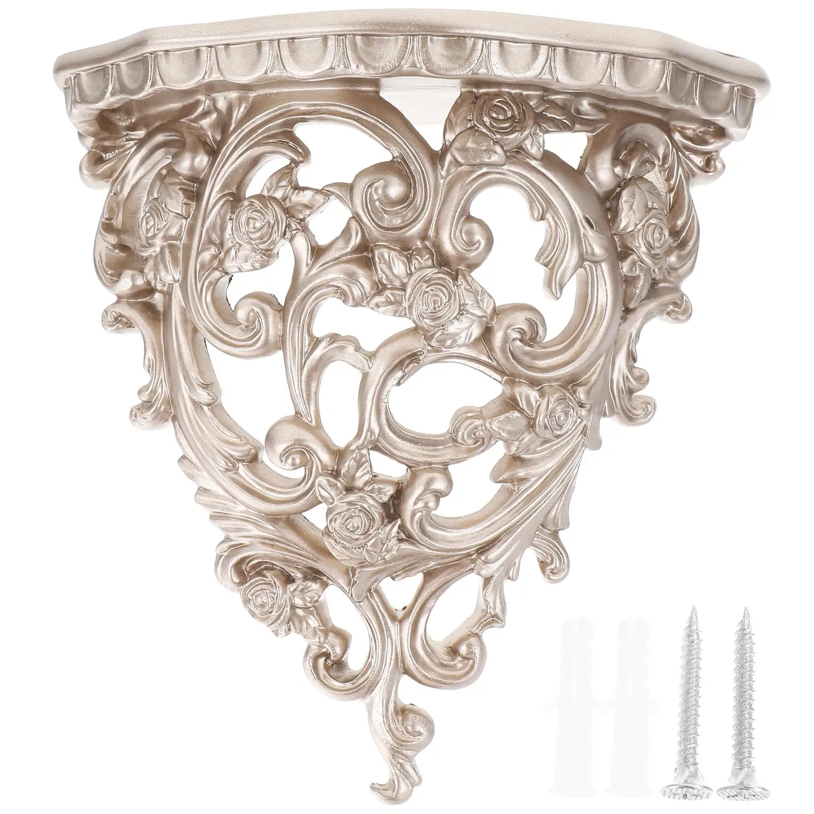 Retro Wall Decor Vintage Baroque Resin Flower Stand Small Gold Wall Mounted nament Art Craft High Quality Simple Shape
Retro Wall Decor Vintage Baroque Resin Flower Stand Small Gold Wall Mounted nament Art Craft High Quality Simple Shape