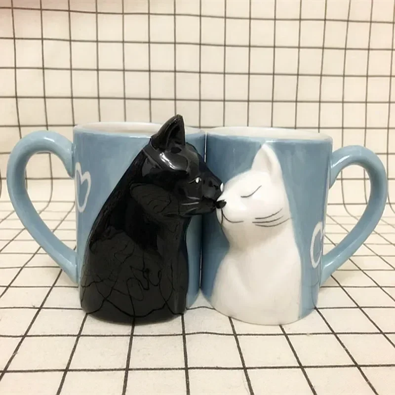 2pcs Luxury Kiss Cat Cups Couple Ceramic Mugs Married Couples Anniversary Morning Mug Milk Coffee Tea Breakfast Valentines Day
2pcs Luxury Kiss Cat Cups Couple Ceramic Mugs Married Couples Anniversary Morning Mug Milk Coffee Tea Breakfast Valentines Day