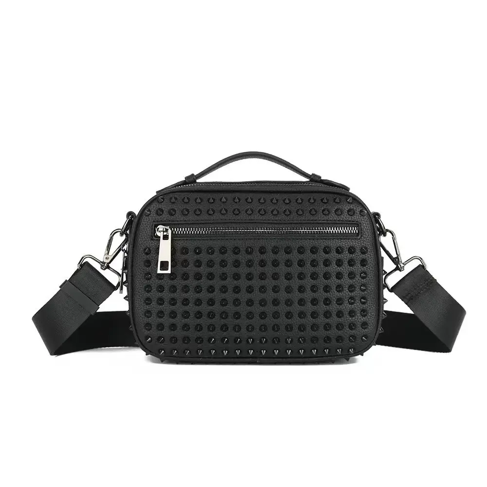 2025 Full Rivets Messenger Crossbody Bag High Quality PU Leather Messenger Bag For Men*Women
2025 Full Rivets Messenger Crossbody Bag High Quality PU Leather Messenger Bag For Men*Women
