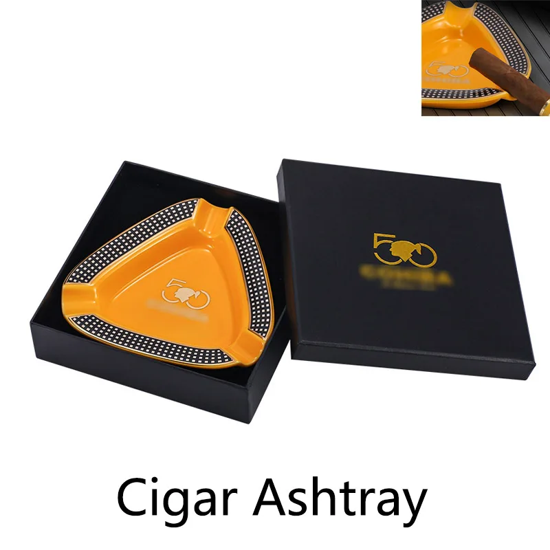 Creative Triangle Cigar Ashtray Portable Three Cigarette Slot Cigarette Cigar Rack Ceramic Ashtray Smoking Cigar Accessories
Creative Triangle Cigar Ashtray Portable Three Cigarette Slot Cigarette Cigar Rack Ceramic Ashtray Smoking Cigar Accessories