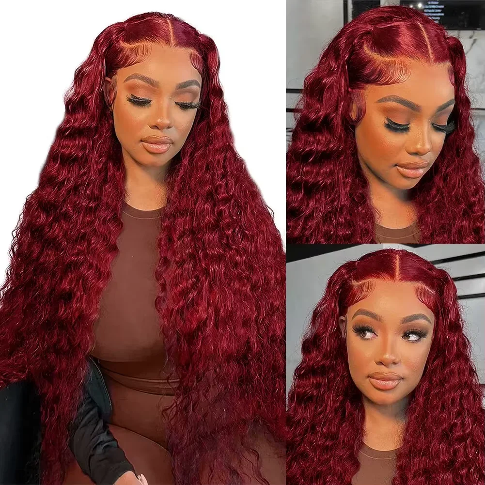 40-дюймовый парик из 100% натуральных волос Remy, бордовый, 13x6 HD, с фронтальной шнуровкой, 250% плотности, окрашенный в цвет 99J, красный, кудрявый, влажный и волнистый, с глубокими волнами, парик с фронтальной шнуровкой
40-дюймовый парик из 100% натуральных волос Remy, бордовый, 13x6 HD, с фронтальной шнуровкой, 250% плотности, окрашенный в цвет 99J, красный, кудрявый, влажный и волнистый, с глубокими волнами, парик с фронтальной шнуровкой