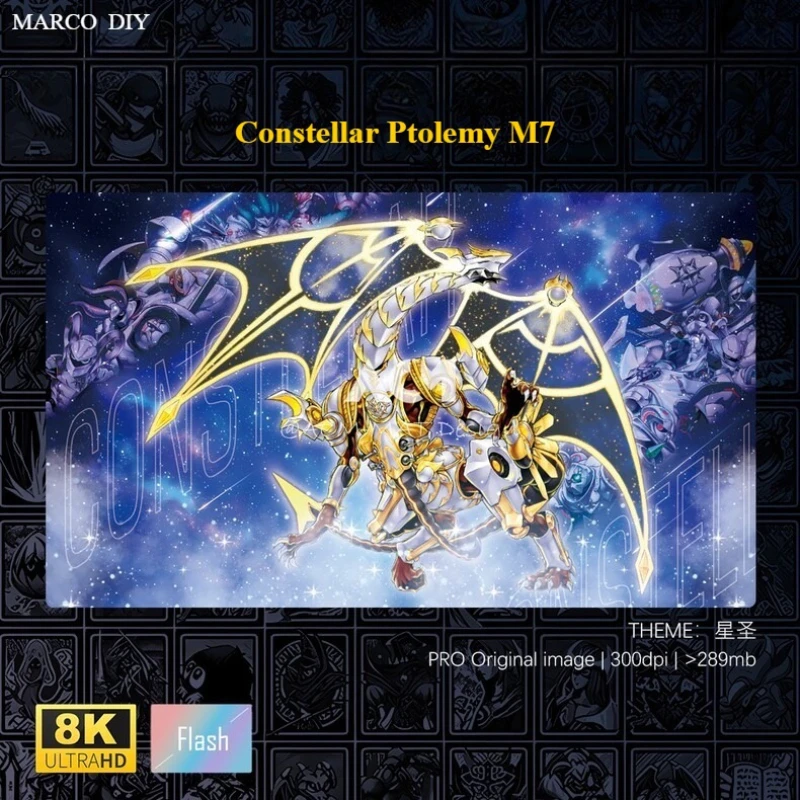 Yu-Gi-Oh! Constellar Ptolemy M7 Play Mat Yugioh Trading Card Games Mat Competition Duel Plate Shine Rubber Card Mat 1.5M
Yu-Gi-Oh! Constellar Ptolemy M7 Play Mat Yugioh Trading Card Games Mat Competition Duel Plate Shine Rubber Card Mat 1.5M