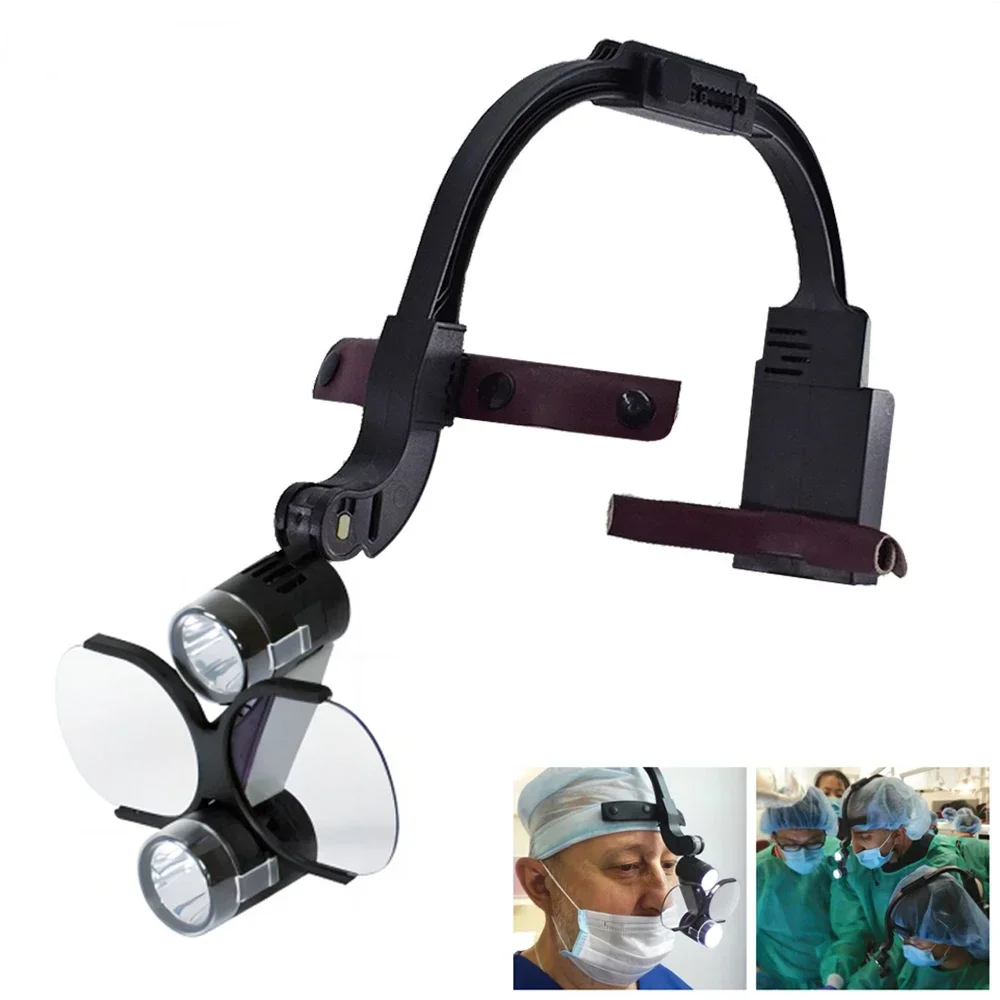 5W LED Dental Surgical Loupes 2.5X/3.5X - Adjustable Headband Binocular Magnifier with Ergonomic Bracket for Dentists & Clinics
5W LED Dental Surgical Loupes 2.5X/3.5X - Adjustable Headband Binocular Magnifier with Ergonomic Bracket for Dentists & Clinics
