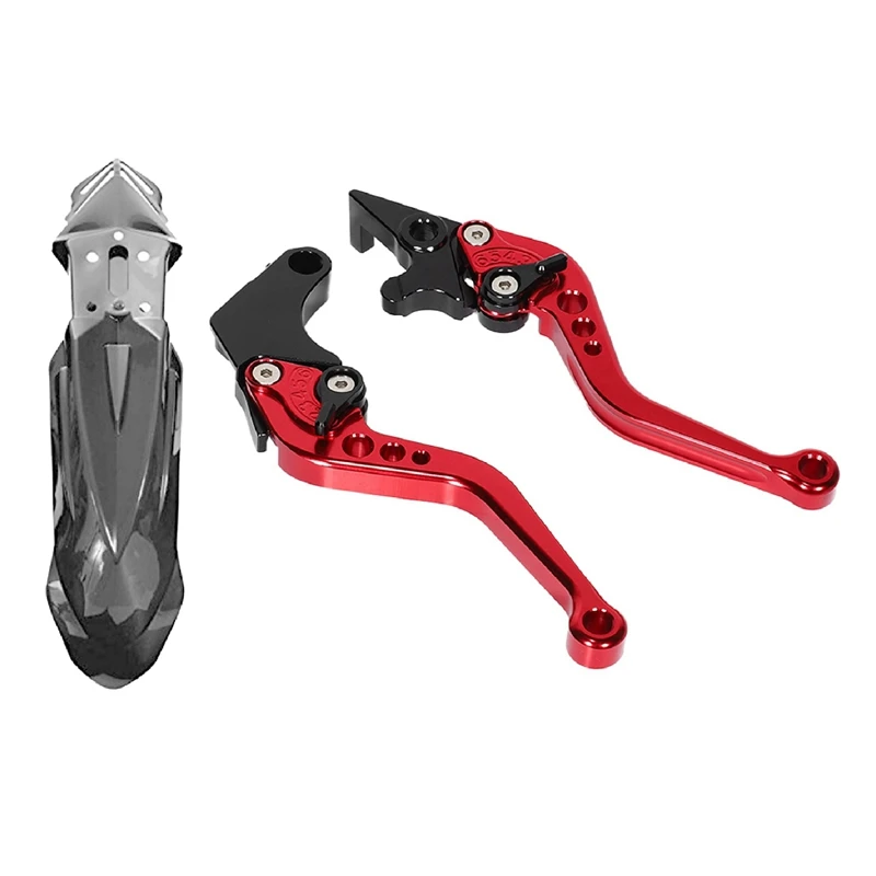 2 Set Motorcycle Accessories: 1 Set Front Fender Mudguard Cover & 1 Set Brake Clutch Lever Brake Brake Pump
2 Set Motorcycle Accessories: 1 Set Front Fender Mudguard Cover & 1 Set Brake Clutch Lever Brake Brake Pump