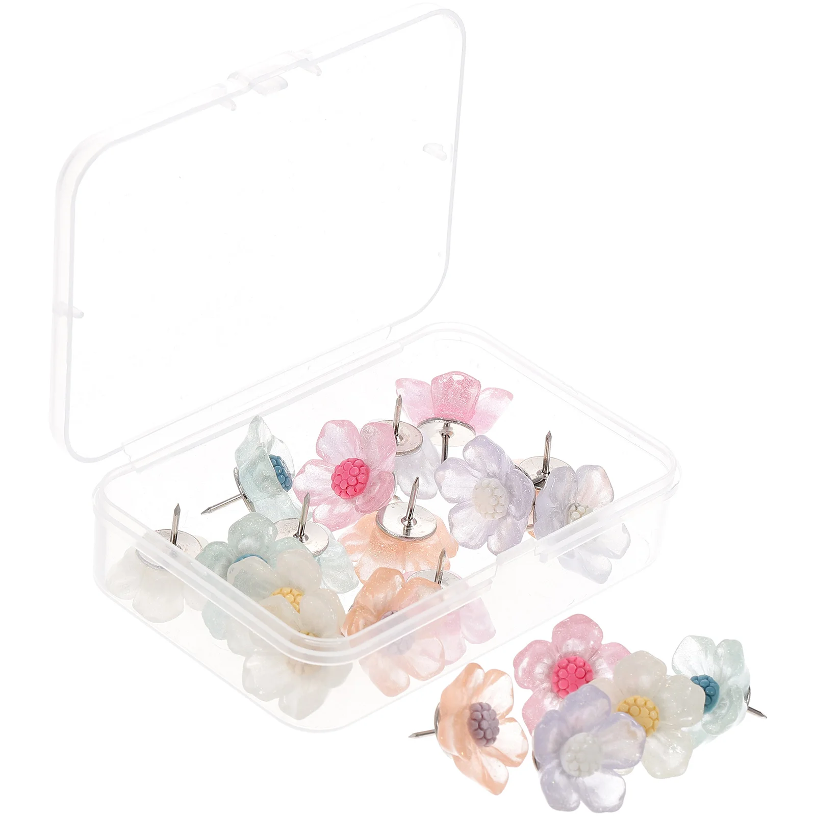 20pcs Flower Pushpins Replaceable Delicate Thumbtacks Diy Wall Decor Home Accessories Compact Office Supply Map Nails Reusable
20pcs Flower Pushpins Replaceable Delicate Thumbtacks Diy Wall Decor Home Accessories Compact Office Supply Map Nails Reusable