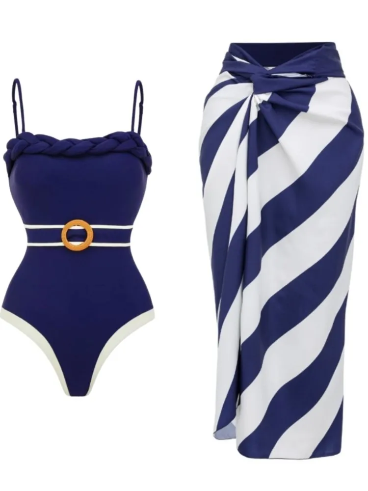 Retro Bikini Printed Fashion Two Piece Swimsuit And Cover Up With Skirt Tight Women's Bandage Summer Beach Luxury Elegant
Retro Bikini Printed Fashion Two Piece Swimsuit And Cover Up With Skirt Tight Women's Bandage Summer Beach Luxury Elegant