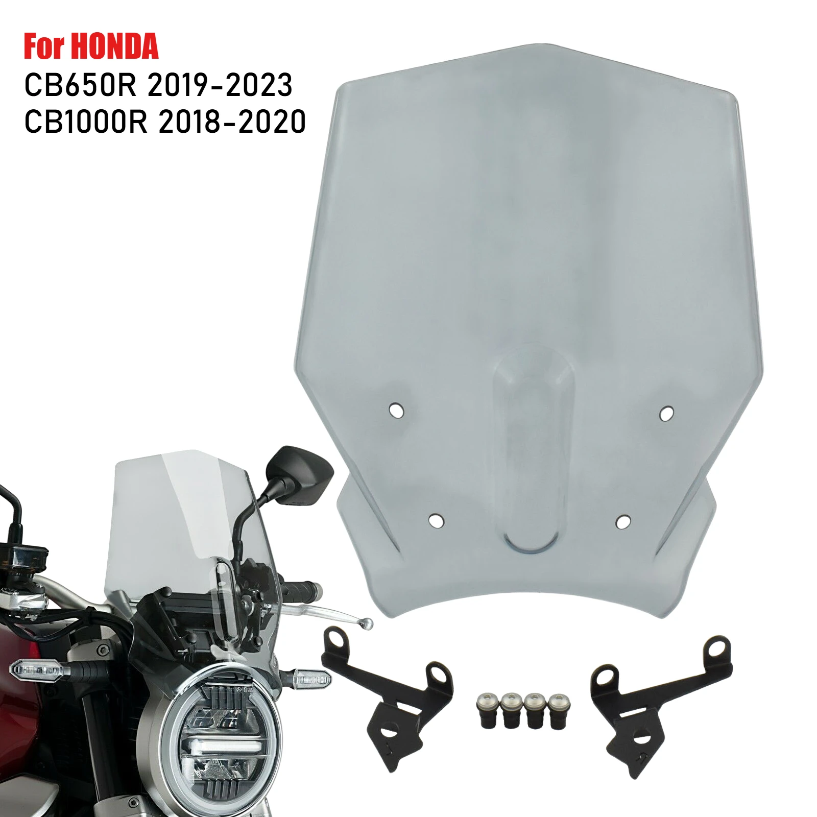 For Honda CB650R CB 650 R CB650 R 2019-2023 CB1000R CB 1000 R 2018-2020 Motorcycle Front Windscreen Windshield Wind Deflectors
For Honda CB650R CB 650 R CB650 R 2019-2023 CB1000R CB 1000 R 2018-2020 Motorcycle Front Windscreen Windshield Wind Deflectors