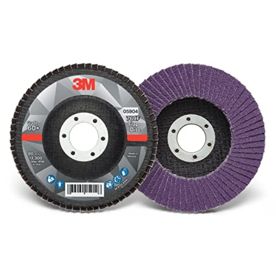 Flap Disc 769F Type 27 60+ 4-1/2 in x 7/8 in High Performance Abrasive Ceramic Precision-Shaped Grain Grinding and Finishing Di
Flap Disc 769F Type 27 60+ 4-1/2 in x 7/8 in High Performance Abrasive Ceramic Precision-Shaped Grain Grinding and Finishing Di