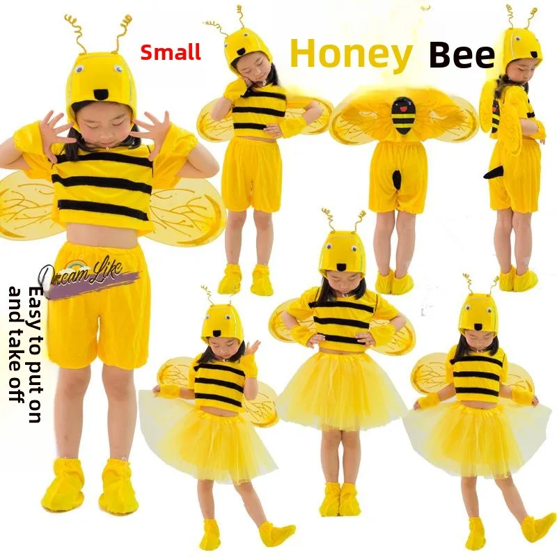 Children's Animal Performance Costume Busy Little Bee Stage Outfit Nursery School Performance Uniform Polyester Fiber
Children's Animal Performance Costume Busy Little Bee Stage Outfit Nursery School Performance Uniform Polyester Fiber