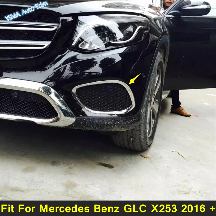 Car Front Bumper Fog Lights Lamp Frame Cover Trim Fit For Mercedes Benz GLC X253 2016 - 2021 ABS Chrome External Accessories
Car Front Bumper Fog Lights Lamp Frame Cover Trim Fit For Mercedes Benz GLC X253 2016 - 2021 ABS Chrome External Accessories