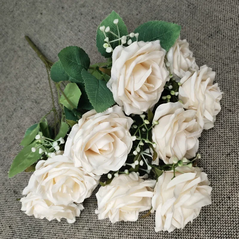 9 Flower Head 44CM High Artificial Rose Bouquet Silk Rose Wedding Bridal Decoration
9 Flower Head 44CM High Artificial Rose Bouquet Silk Rose Wedding Bridal Decoration