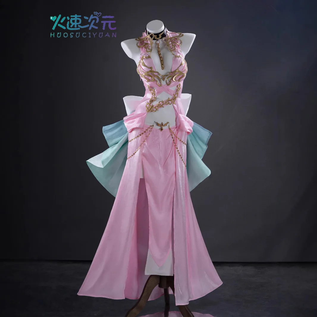 Geass CC Cosplay Lost Stories Pink Dress Immortal Witch Sheer Evening Gown Costume Anime Party Halloween Roleplay Sexy Dress
Geass CC Cosplay Lost Stories Pink Dress Immortal Witch Sheer Evening Gown Costume Anime Party Halloween Roleplay Sexy Dress