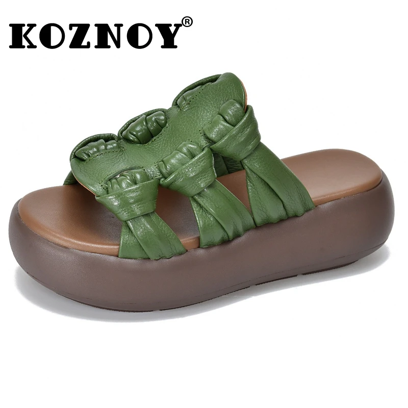 Koznoy/женские сандалии из коровьей кожи высотой 5,5 см, тапочки, обувь Мэри Джейн, модная летняя обувь на плоской подошве на танкетке
Koznoy/женские сандалии из коровьей кожи высотой 5,5 см, тапочки, обувь Мэри Джейн, модная летняя обувь на плоской подошве на танкетке