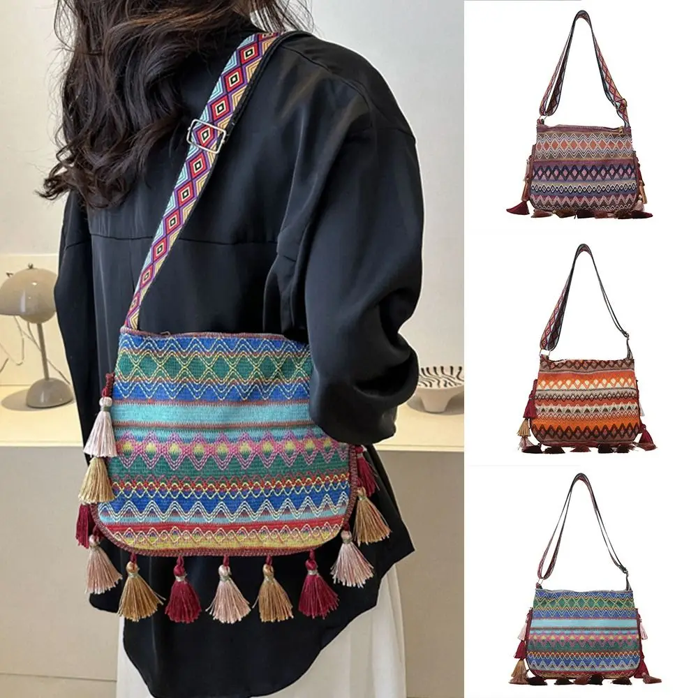 Tassel Ethnic Style Crossbody Bags Large Capacity Messenger Bag Fringe Shoulder Bag Handbag Geometric Bohemian Shoulder Bag
Tassel Ethnic Style Crossbody Bags Large Capacity Messenger Bag Fringe Shoulder Bag Handbag Geometric Bohemian Shoulder Bag