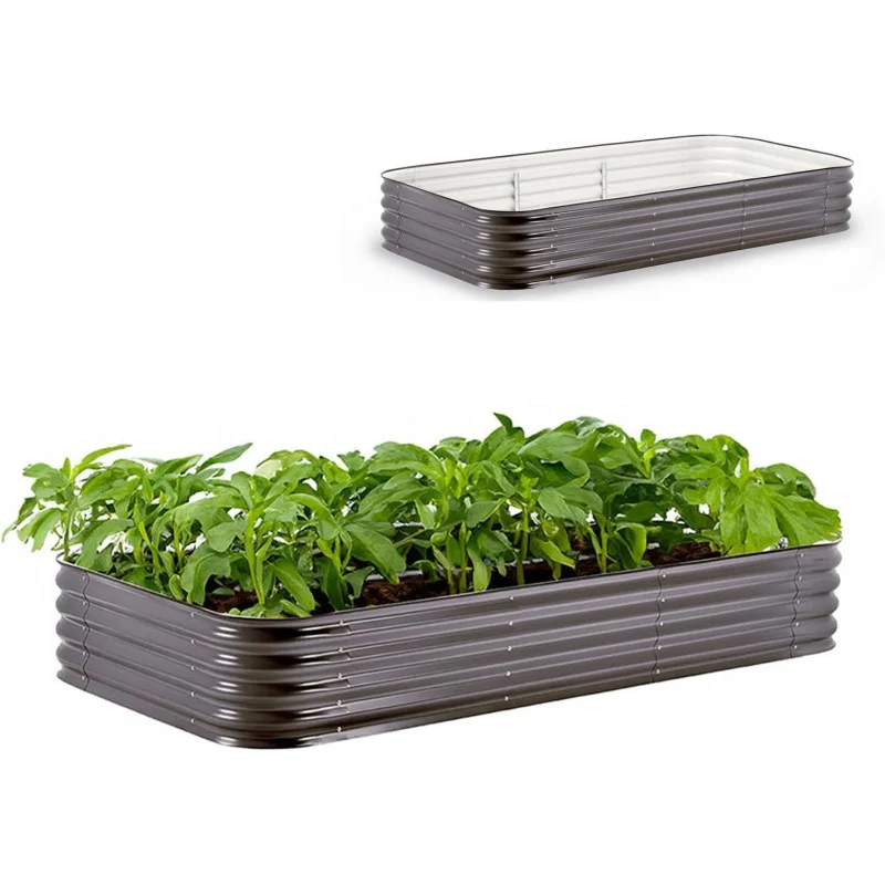 2026 New:Gardening 5-in-1 Galvanized Raised Garden Bed Kit, 15 Tall Food-Safe Metal Planter Box, Large Rai
2026 New:Gardening 5-in-1 Galvanized Raised Garden Bed Kit, 15 Tall Food-Safe Metal Planter Box, Large Rai