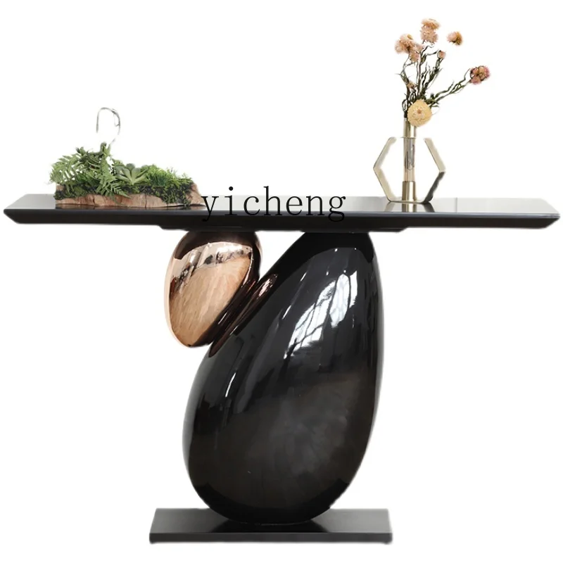 ZF Modern Minimalist Console Tables Home Entrance Cabinet Hotel Corridor Decoration Marble Wall Table
ZF Modern Minimalist Console Tables Home Entrance Cabinet Hotel Corridor Decoration Marble Wall Table