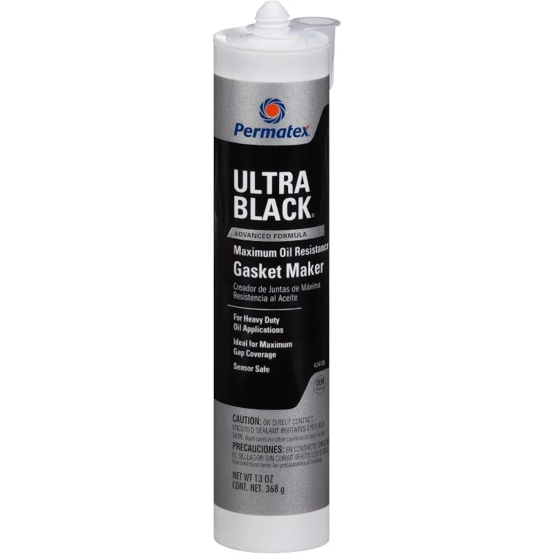 Permatex 24105-12PK Ultra Black Maximum Oil Resistance RTV Silicone Gasket Maker, 13 oz. (Pack of 12)
Permatex 24105-12PK Ultra Black Maximum Oil Resistance RTV Silicone Gasket Maker, 13 oz. (Pack of 12)