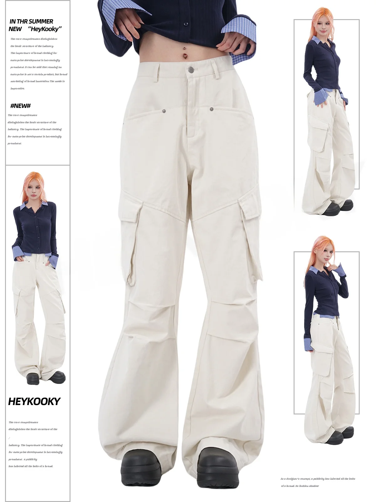 Американские ретро-брюки-карго с плиссировкой в стиле парашютиста, женские, свободные, прямые, повседневные, уличные, с высокой талией
Американские ретро-брюки-карго с плиссировкой в стиле парашютиста, женские, свободные, прямые, повседневные, уличные, с высокой талией