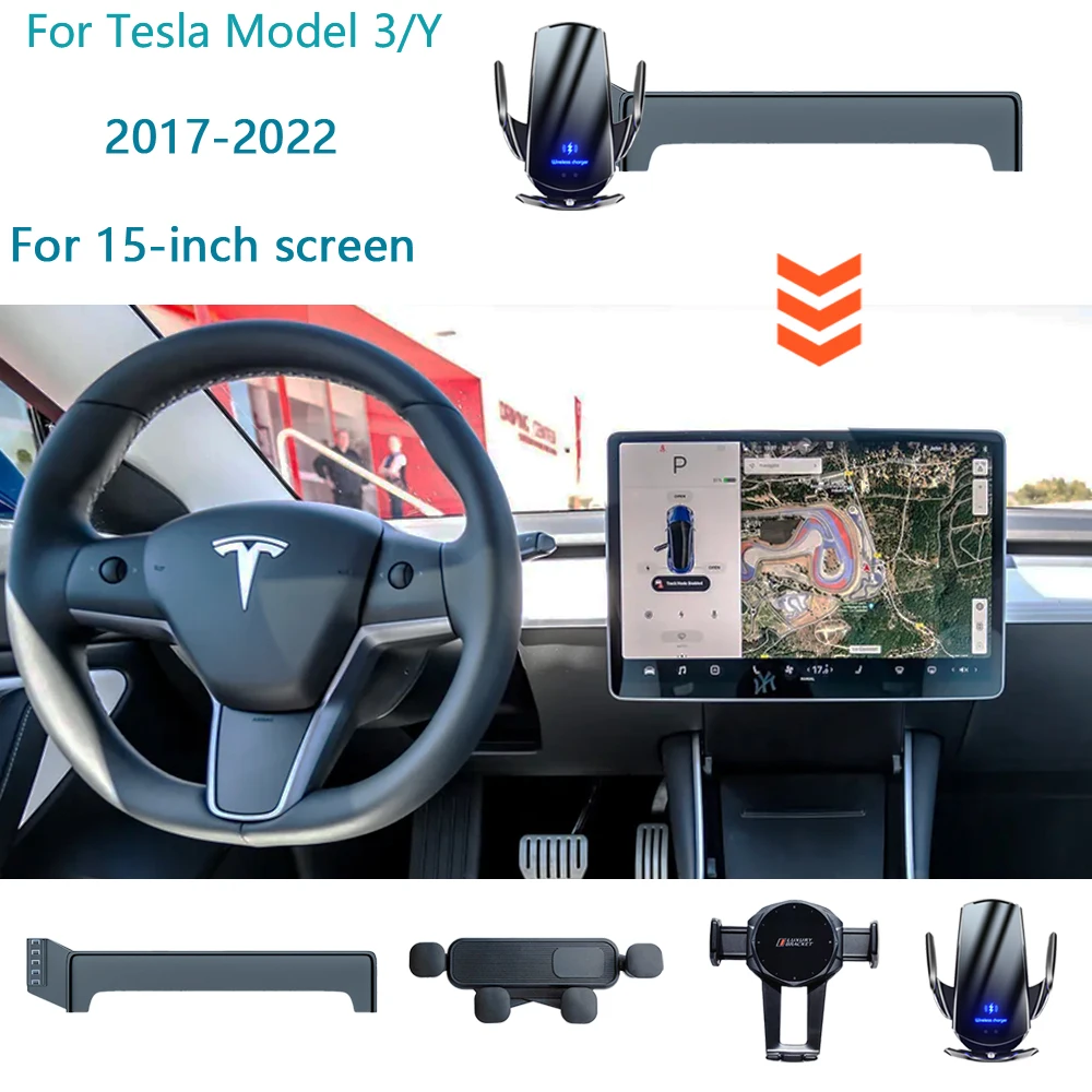 Автомобильный держатель для телефона Tesla Model 3 Model Y 2017 2018 2019 2020 2021 2022, экран с фиксированным базовым навигационным кронштейном и беспроводной зарядкой
Автомобильный держатель для телефона Tesla Model 3 Model Y 2017 2018 2019 2020 2021 2022, экран с фиксированным базовым навигационным кронштейном и беспроводной зарядкой