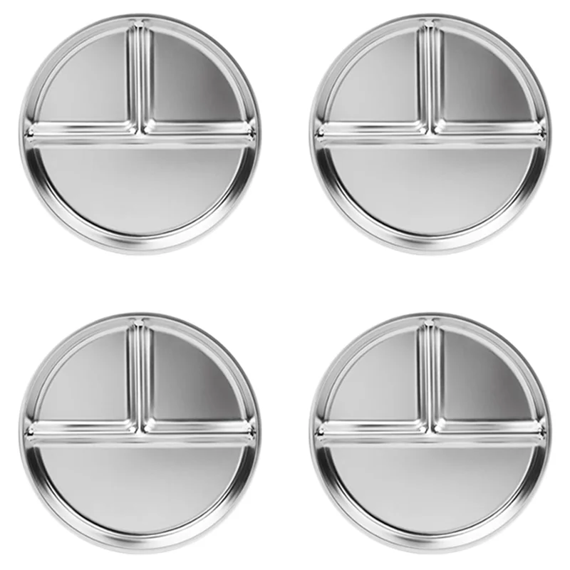 N04R Stainless Steel Kids Plates 4 Packs,9Inch Portion Control Plate Divided Plates For Adults Bariatric Weight Loss Diabetic
N04R Stainless Steel Kids Plates 4 Packs,9Inch Portion Control Plate Divided Plates For Adults Bariatric Weight Loss Diabetic