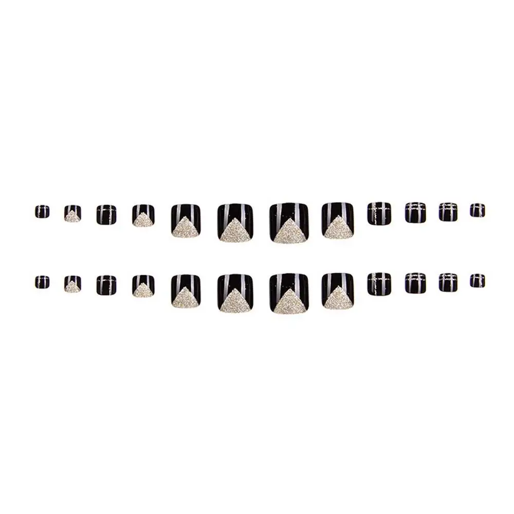 Art Tip Manicure With Glue Press on Toenails Full Cover False Nails Fake Toe Nails Gold Powder False Toenails Short Nails Patch
Art Tip Manicure With Glue Press on Toenails Full Cover False Nails Fake Toe Nails Gold Powder False Toenails Short Nails Patch
