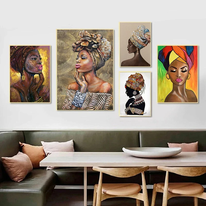 African Women Portrait Posters,Abstract Figure Canvas Painting, Prints Wall Art Picture ,for Nordic Living Room Decor No Framed
African Women Portrait Posters,Abstract Figure Canvas Painting, Prints Wall Art Picture ,for Nordic Living Room Decor No Framed