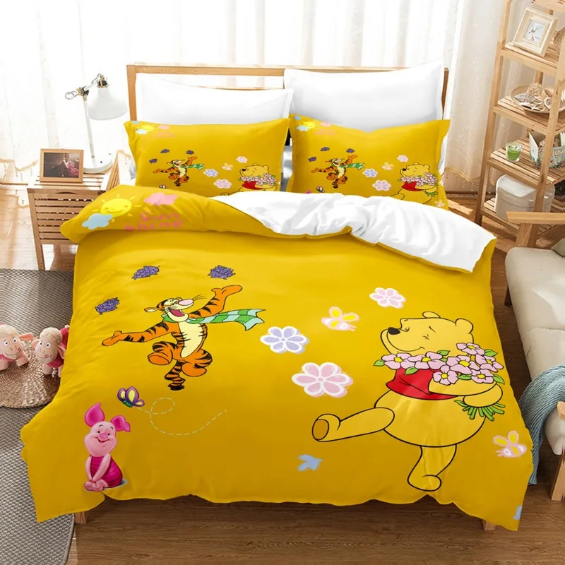 Winnie The Pooh Cartoon 3d Bedding Set Bear Baby Quilt Duvet Cover Pillowcase Bed Set for Children and Adults
Winnie The Pooh Cartoon 3d Bedding Set Bear Baby Quilt Duvet Cover Pillowcase Bed Set for Children and Adults