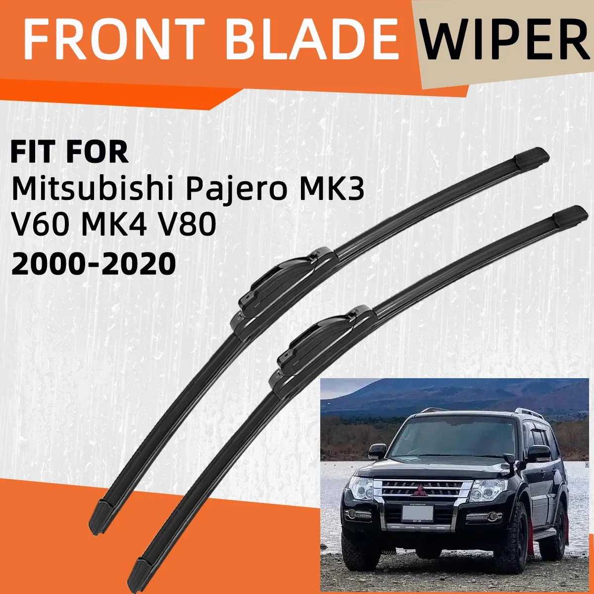 Double Rubber Car Wiper for Mitsubishi Pajero MK3 V60 MK4 V80 Front Blade Brushes Cutter Automobiles Accessorie Windscreen Wiper
Double Rubber Car Wiper for Mitsubishi Pajero MK3 V60 MK4 V80 Front Blade Brushes Cutter Automobiles Accessorie Windscreen Wiper