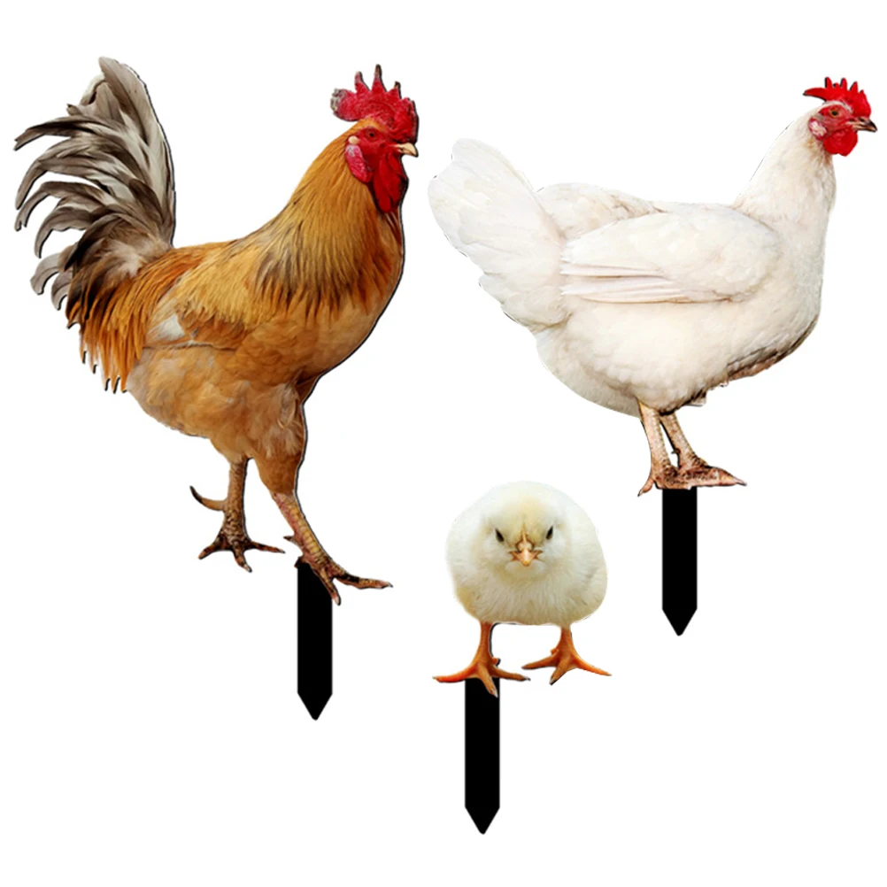 3 Pcs Chicken Garden Stake Decorations Realistic Shape Colorful Details Yard Lawn naments Outdoor Long Service Life Sturdy
3 Pcs Chicken Garden Stake Decorations Realistic Shape Colorful Details Yard Lawn naments Outdoor Long Service Life Sturdy