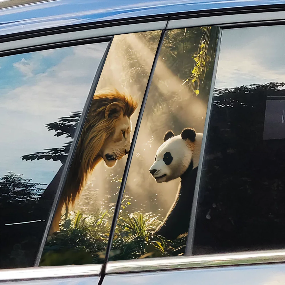Lion and Panda Car Stickers Auto B Pillar Waterproof Decor Cover Scratches Sunscreen Car Doors Pillar Vinyl Decals Accessories
Lion and Panda Car Stickers Auto B Pillar Waterproof Decor Cover Scratches Sunscreen Car Doors Pillar Vinyl Decals Accessories