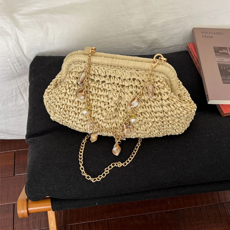 2026 New Exquisite Bohemian Shell Decor Straw Crossbody Bag Summer Vacation Travel Woven Rattan Beach Shoulder Purse for Women
2026 New Exquisite Bohemian Shell Decor Straw Crossbody Bag Summer Vacation Travel Woven Rattan Beach Shoulder Purse for Women