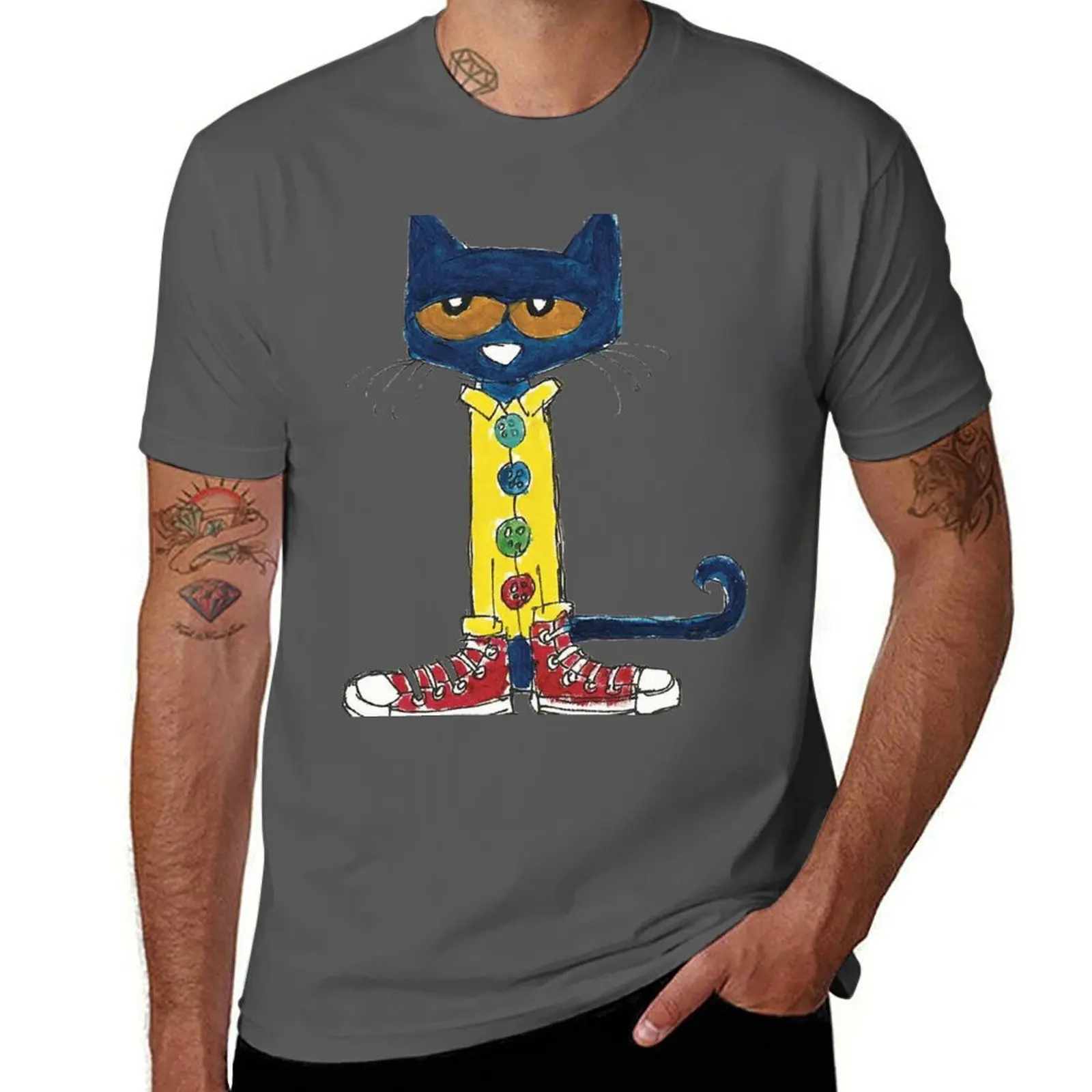 Pete the Cat T-Shirt Casual Loose Fit Short Sleeve T-Shirt
Pete the Cat T-Shirt Casual Loose Fit Short Sleeve T-Shirt