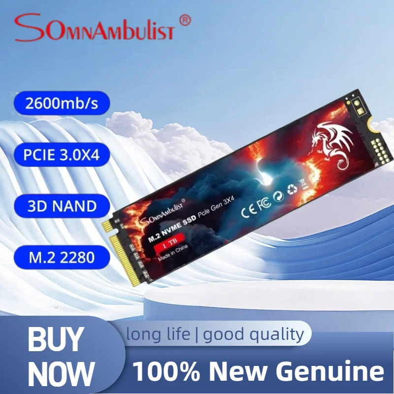 SomnAmbulist 128GB 256GB 512GB 1TB M2 NVME SSD M.2 2280 PCIe 3.0 Internal Solid State Drive For Laptop Desktop Game Console
SomnAmbulist 128GB 256GB 512GB 1TB M2 NVME SSD M.2 2280 PCIe 3.0 Internal Solid State Drive For Laptop Desktop Game Console