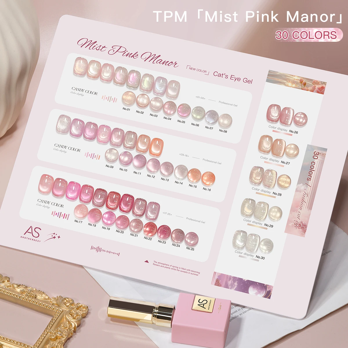 AS 30pc Kawaii Pink Flower Cat Eye Gel Nail Polish Set 15ml Tpo Free Magnetic UV LED Soak Off Gel Varnish Kit With Display
AS 30pc Kawaii Pink Flower Cat Eye Gel Nail Polish Set 15ml Tpo Free Magnetic UV LED Soak Off Gel Varnish Kit With Display