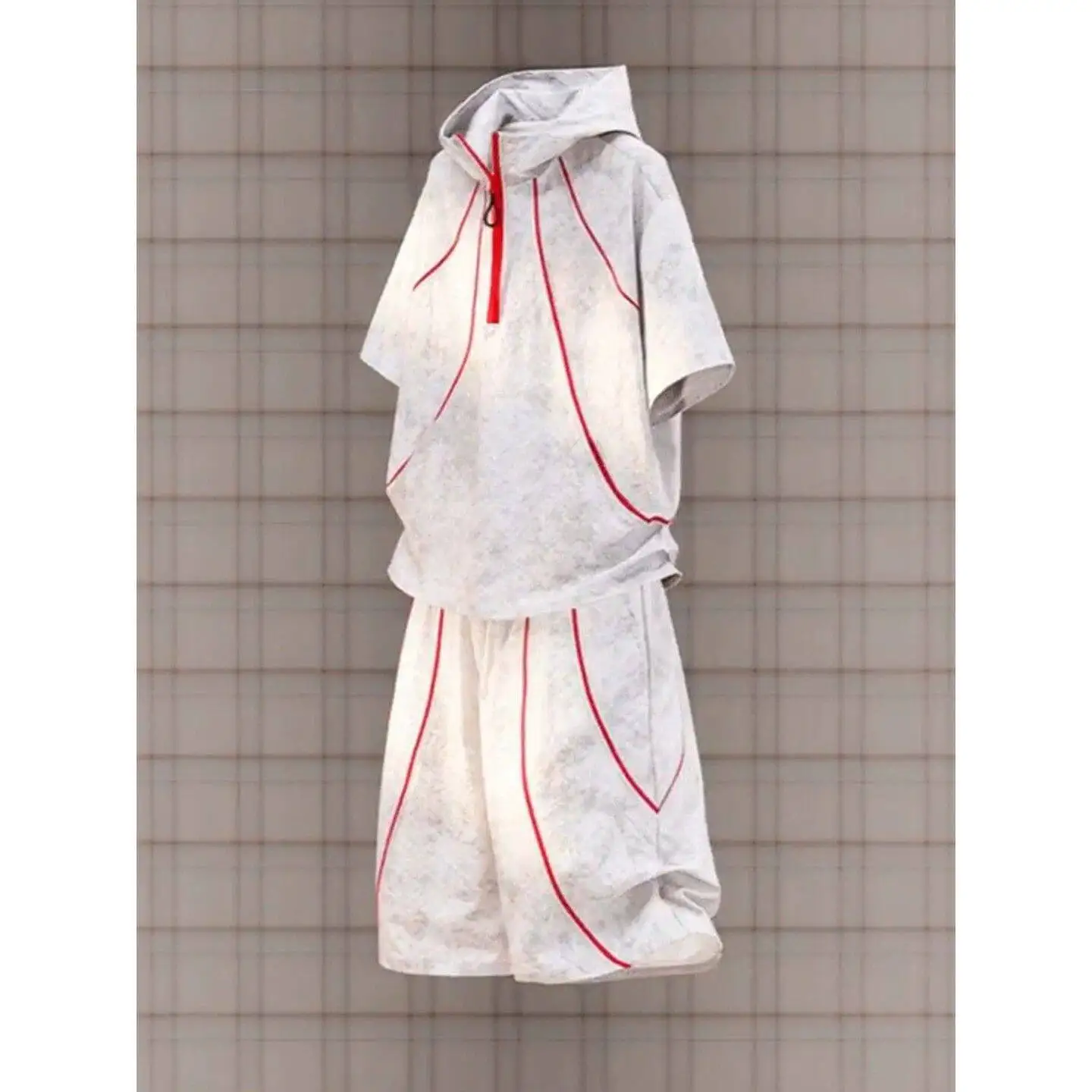 White Printed Tie Dye Hooded Short Sleeve Summer Men's Cool Fashionable Outfit T-Shirt Shorts Set Quick Dry Texture Youth Pol...
White Printed Tie Dye Hooded Short Sleeve Summer Men's Cool Fashionable Outfit T-Shirt Shorts Set Quick Dry Texture Youth Pol...