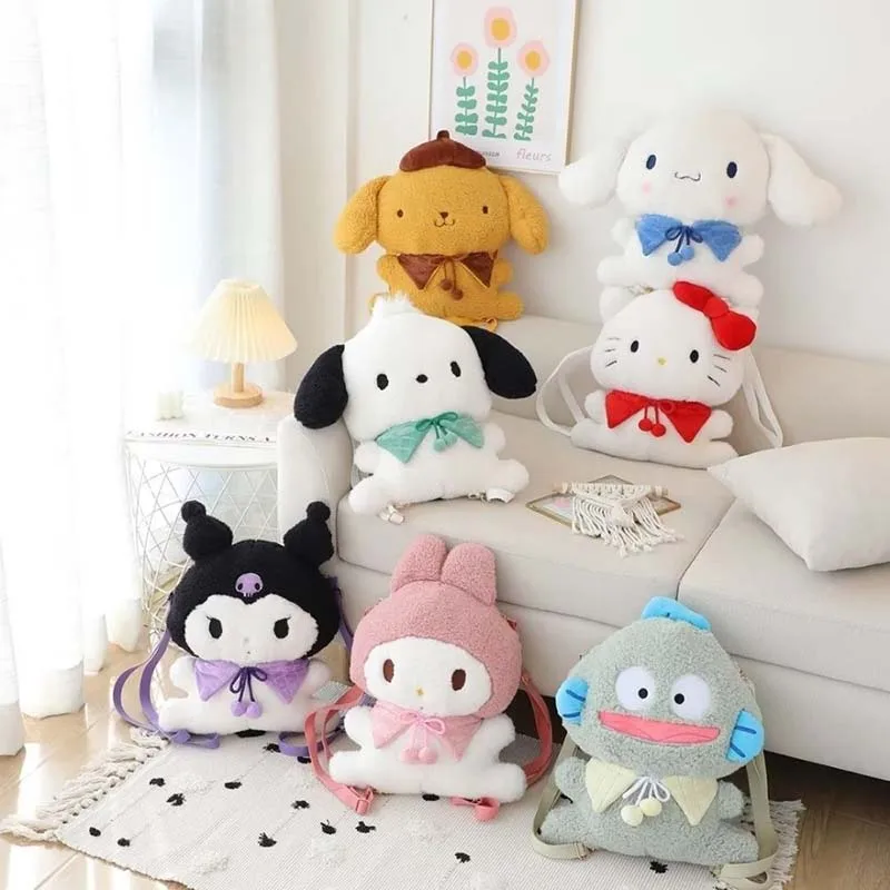 Licensed Sanrio Plush Backpack 2 Ways Wear Cute Kuromi Pochacco Cinnamoroll Hello Kitty Cartoon Squishy Plush Bag Kawaii Gift
Licensed Sanrio Plush Backpack 2 Ways Wear Cute Kuromi Pochacco Cinnamoroll Hello Kitty Cartoon Squishy Plush Bag Kawaii Gift