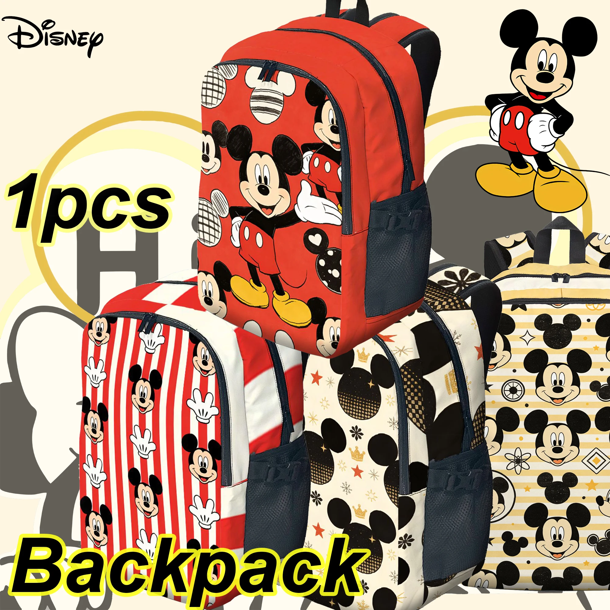 1 шт. Рюкзак для ноутбука с Микки Диснеем, модный и простой, приятный в подарок, унисекс, стиль для пары, большая вместимость, высокое качество
1 шт. Рюкзак для ноутбука с Микки Диснеем, модный и простой, приятный в подарок, унисекс, стиль для пары, большая вместимость, высокое качество