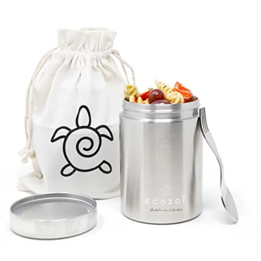 Stainless Steel Insulated Lunch Box Vacuum Insulated Food Jar 17 Oz + Spork + Lunch Bag
Stainless Steel Insulated Lunch Box Vacuum Insulated Food Jar 17 Oz + Spork + Lunch Bag
