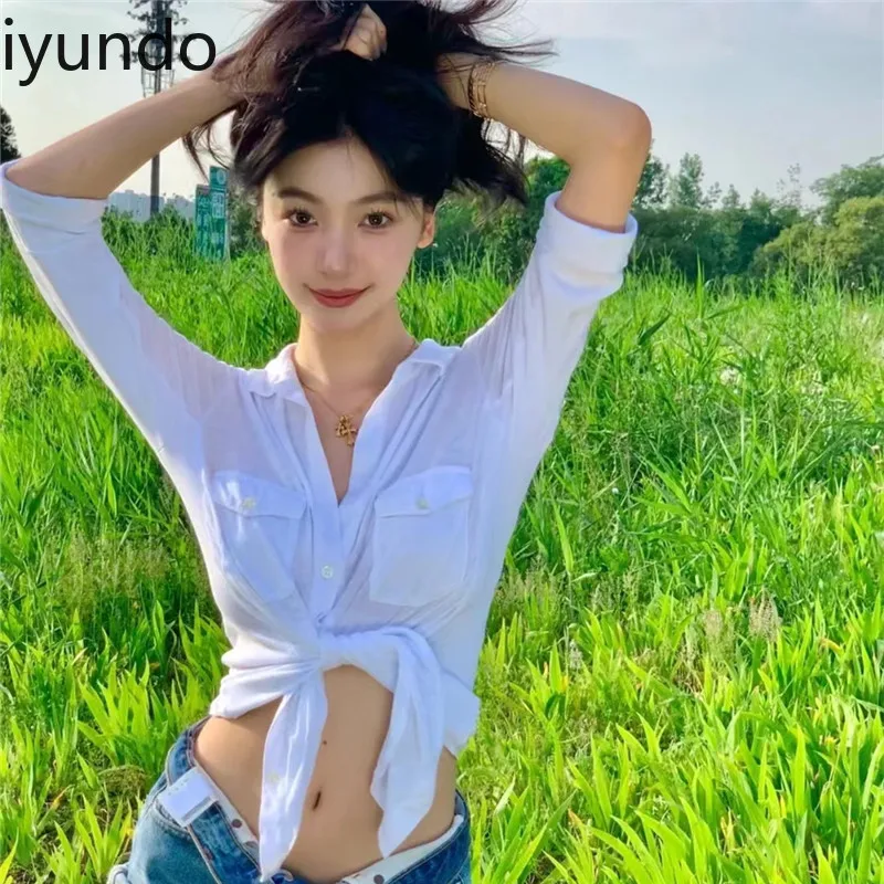 Summer Autumn Bestseller Women's Blouse Preppy Style Sweet Collared Cardigan Single Button Front Slim Fit Korean Style Top
Summer Autumn Bestseller Women's Blouse Preppy Style Sweet Collared Cardigan Single Button Front Slim Fit Korean Style Top