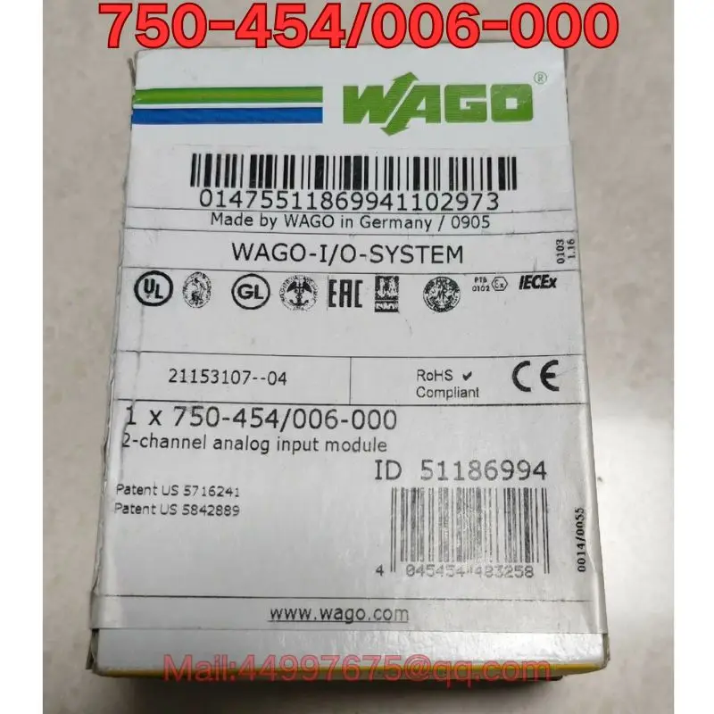 Brand new 750-454/006-000 PLC module Quotation for July 2025
Brand new 750-454/006-000 PLC module Quotation for July 2025