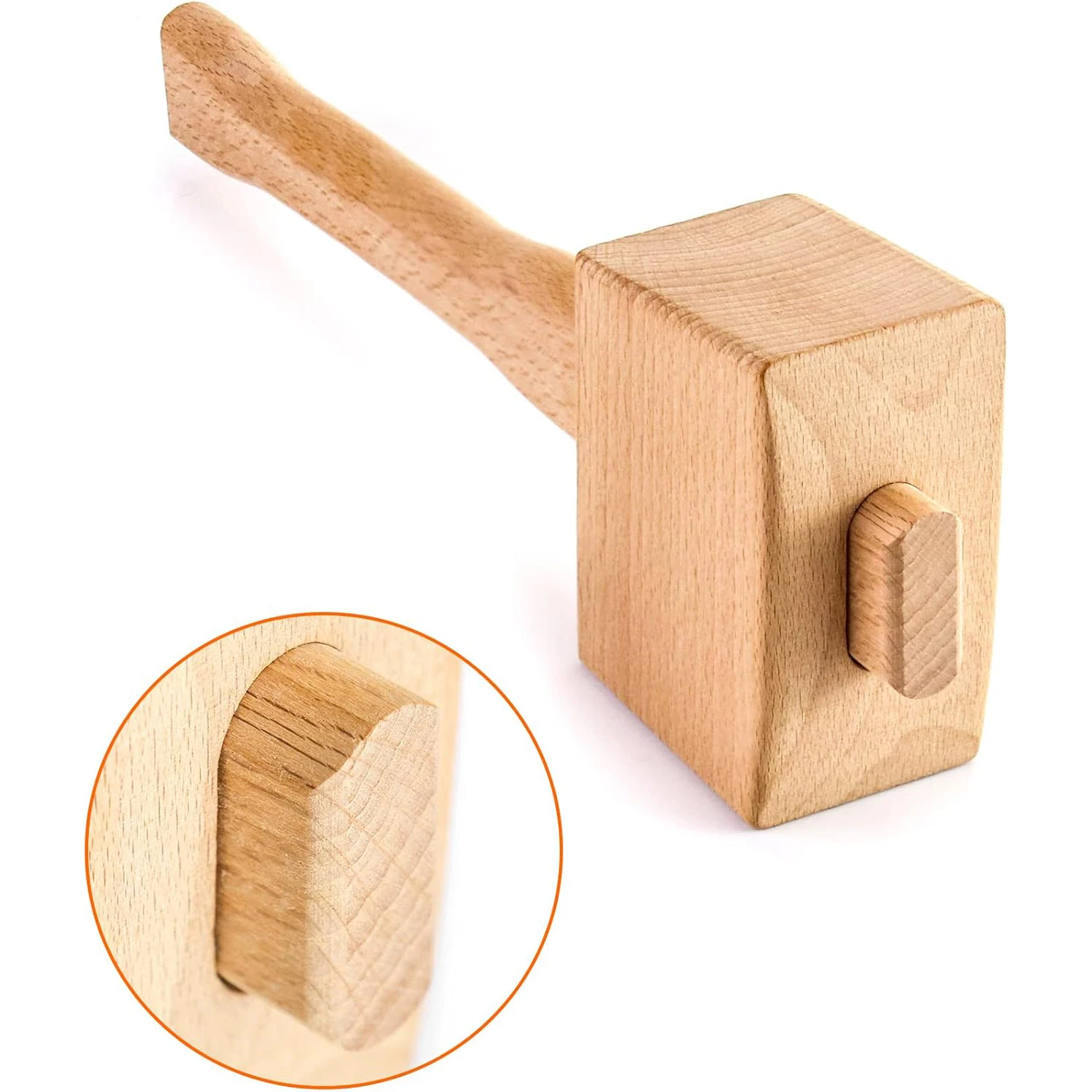 Wooden Mallet Beechwood Ice Hammer Woodworking Wood Carving Walnut Cracking Leather Work DIY Damage Free Striking Hand Tools
Wooden Mallet Beechwood Ice Hammer Woodworking Wood Carving Walnut Cracking Leather Work DIY Damage Free Striking Hand Tools 
