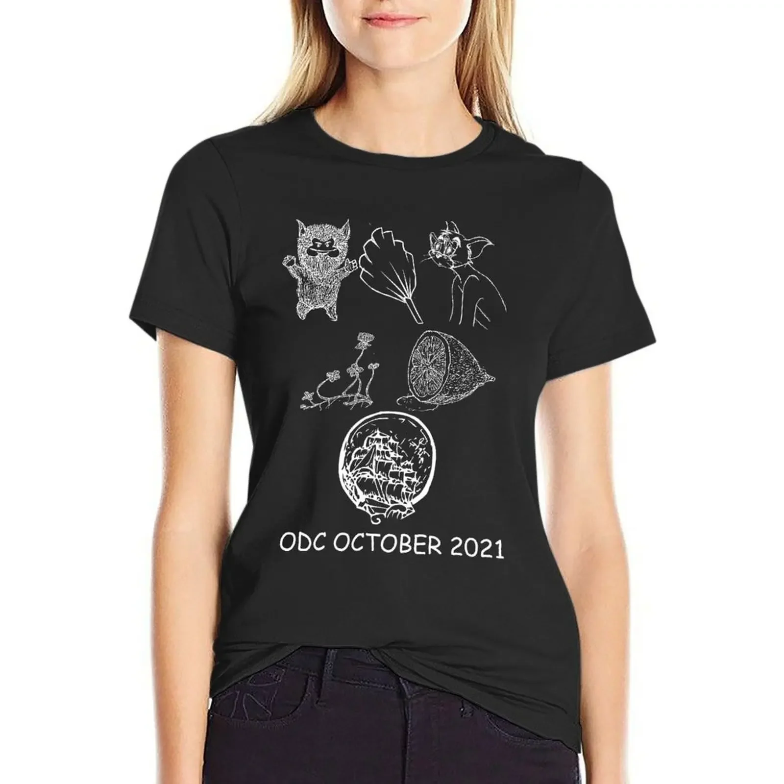 odctober-whiteline-2021 black T-Shirt aesthetic clothes cute tops anime clothes Women tops
odctober-whiteline-2021 black T-Shirt aesthetic clothes cute tops anime clothes Women tops