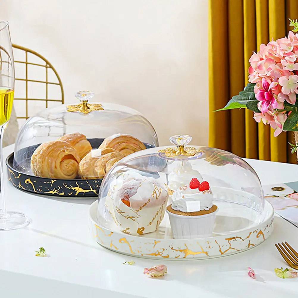 1Pcs Decorative Ceramic Cake Plate with Transparent Dustproof Lid for Cakes Desserts Fruits Party Wedding Serving Display
1Pcs Decorative Ceramic Cake Plate with Transparent Dustproof Lid for Cakes Desserts Fruits Party Wedding Serving Display