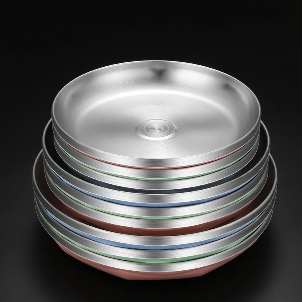 Stainless Steel Plate Round Heat Resistant Medium Size Multifunctional Food BBQ Cake Disc Kitchen Restaurant Hotel Use
Stainless Steel Plate Round Heat Resistant Medium Size Multifunctional Food BBQ Cake Disc Kitchen Restaurant Hotel Use