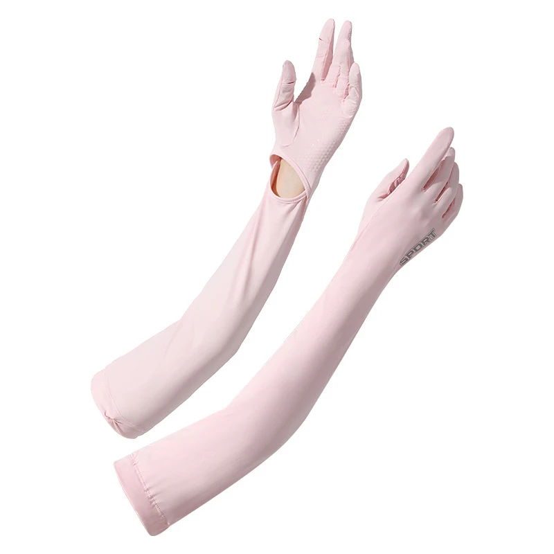 New Women's Ice Silk Gloves Sunscreen Long Sleeve Breathable Non slip Arm Protection Outdoor UV Protection Summer Ice Cover
New Women's Ice Silk Gloves Sunscreen Long Sleeve Breathable Non slip Arm Protection Outdoor UV Protection Summer Ice Cover