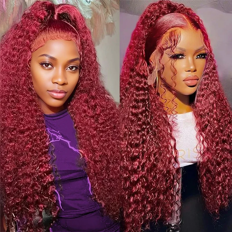 13x4 13x6 Burgundy Deep Wave Frontal Wig Curly Wigs Human Hair Hd Colored 99j Red Lace Front Human Hair Wigs For Black Women
13x4 13x6 Burgundy Deep Wave Frontal Wig Curly Wigs Human Hair Hd Colored 99j Red Lace Front Human Hair Wigs For Black Women