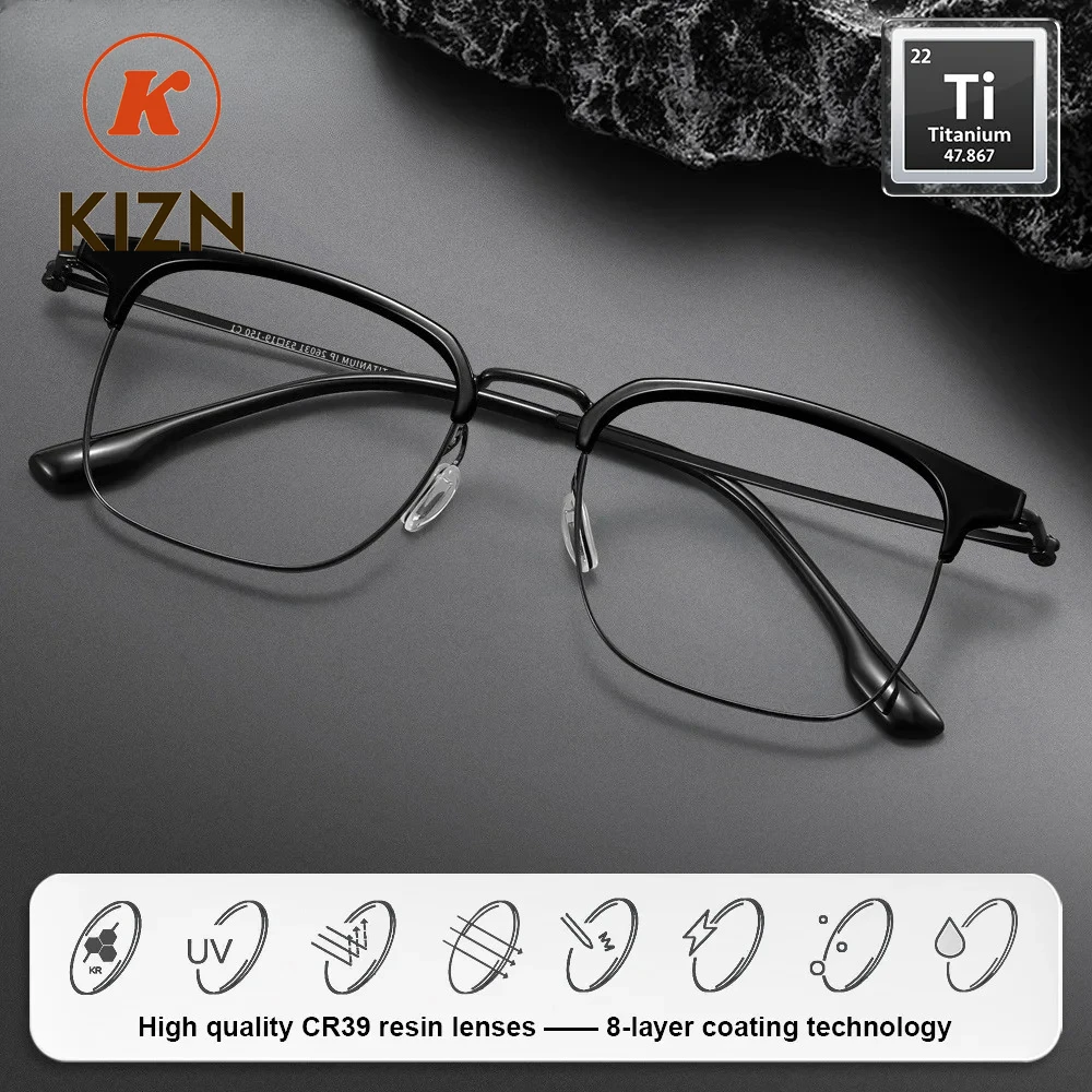 Очки для чтения KIZN (M) для мужчин, высококачественные, титановые, с большой оправой, антибликовые, фотохромные, для коррекции близорукости
Очки для чтения KIZN (M) для мужчин, высококачественные, титановые, с большой оправой, антибликовые, фотохромные, для коррекции близорукости