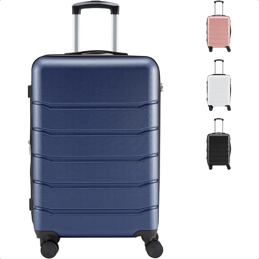 Carry on LageHard Shell Expandable Double Spinner Rolling Wheels Suitcase TSA Lock Canal Blue 24 Inch 
Carry on LageHard Shell Expandable Double Spinner Rolling Wheels Suitcase TSA Lock Canal Blue 24 Inch