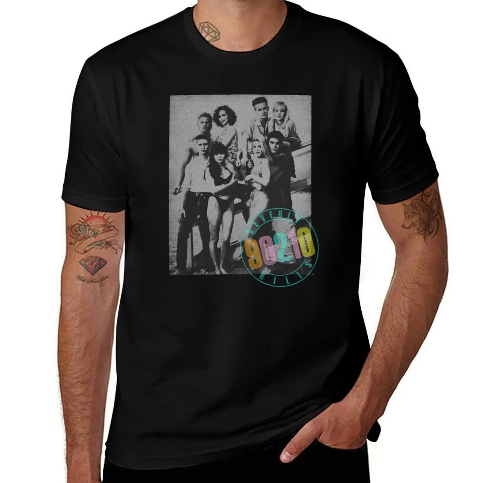 Hills, Group Distressed Beverly Retro Pastel 90210 Logo T-Shirt Utility Work Short Sleeve Top
Hills, Group Distressed Beverly Retro Pastel 90210 Logo T-Shirt Utility Work Short Sleeve Top